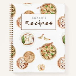 食中国の品レシピ書 ノートブック
