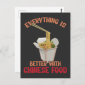 食中国の物専門家アジア食べラーメングルメ ポストカード (正面/裏面)