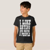 食事が好きかも 3人Tシャツ Tシャツ (正面フル)