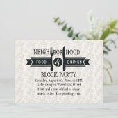 食事とドリンクの招待状 招待状 (スタンド正面)