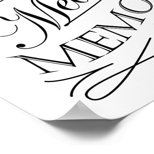 食事と思い出はここで引用文デザイン ポスター (角)