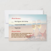 食事と旅行 出欠カード (裏面)