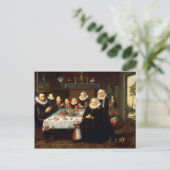 食事の前にことわざの恵みをポートレート ポストカード (スタンド正面)