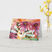 食事の妖精の芸術カード カード (黄色い花)