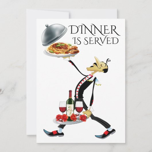 食事の時間です 招待状 (正面)