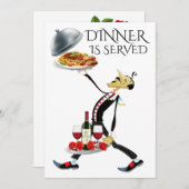 食事の時間です 招待状 (正面/裏面)