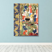 食事の準備 キャンバスプリント (インサイチュ (ウッドフロア))