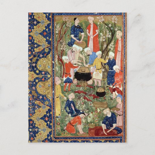 食事の準備 ポストカード (正面)