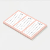 (食事の計画を)重要な日付の色で表示すカスタムる ポストイット (アングル)