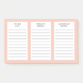 (食事の計画を)重要な日付の色で表示すカスタムる ポストイット (正面)