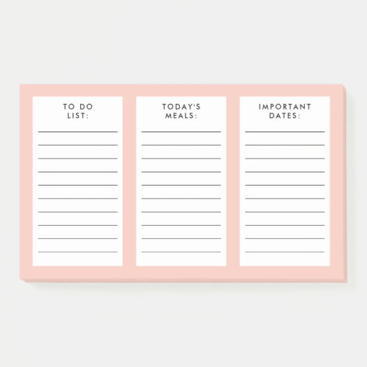 (食事の計画を)重要な日付の色で表示すカスタムる ポストイット (正面)
