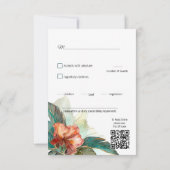 食事の選択でハイビスカスセレナーデパラダイス 出欠カード (裏面)