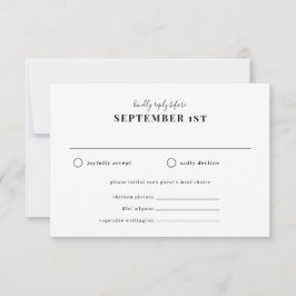 食事の選択と雰囲気の返信 出欠カード