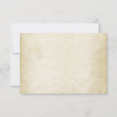 食事の選択のヴィンテージRSVPの結婚式の電報 出欠カード (裏面)