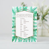 食事の選択の冬のイベントグリーンパインの針編み エンクロージャーカード (スタンド正面)