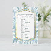 食事の選択ウィンターイベントブルースプルースの芸術 エンクロージャーカード (スタンド正面)