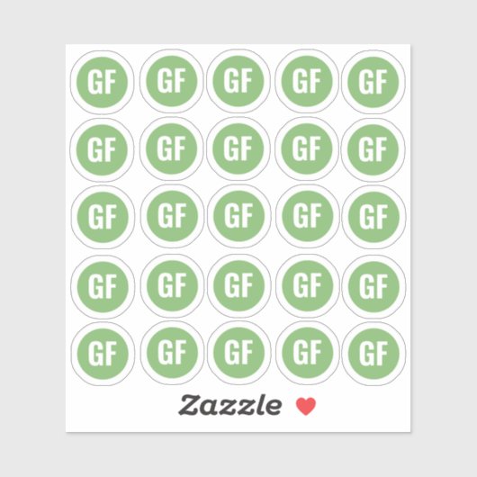 食事の選択グルテンフリーシール シール (シート)