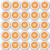 食事の選択ナットフリーシール シール (正面)