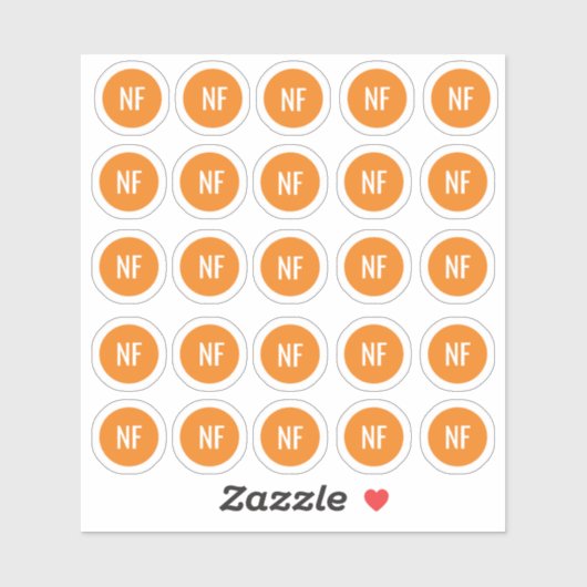 食事の選択ナットフリーシール シール (シート)