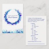 食事の選択結婚ブルースプラッシュエンクロージャカード エンクロージャーカード (正面/裏面)