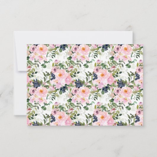 食事の選択肢付き返信カード 招待状 (裏面)