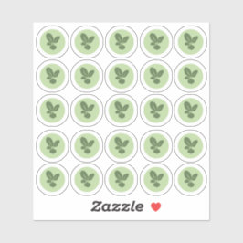 食事の選択2色のベジタリアンシール シール