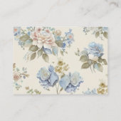 食事の選択RSVPヴィンテージ輸送アイボリー エンクロージャーカード (裏面)