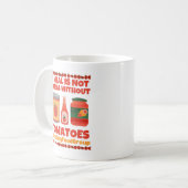 食事はトマトなしの食事ではない コーヒーマグカップ (正面左)