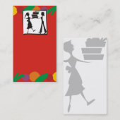 食事アセンブリ料理教室の料理用の名刺 名刺 (正面/裏面)