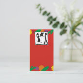 食事アセンブリ料理教室の料理用の名刺 名刺 (スタンド正面)