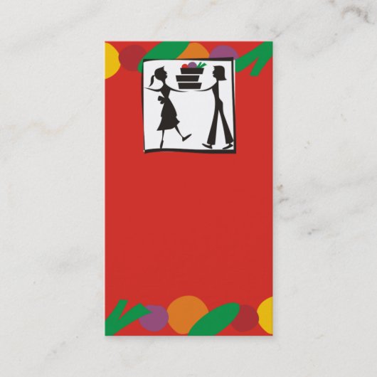 食事アセンブリ料理教室の料理用の名刺 名刺 (正面)