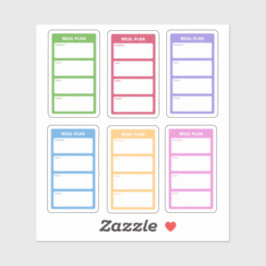 食事カラフル計画 シール