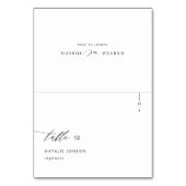 食事シンプルの選結婚択を持つ座席表 テーブルナンバー (正面)