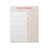 食事パーソナライズされたプランナーショッピングリストパステル ノートパッド (回転)