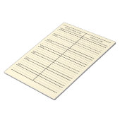 食事パーソナライズされたプランナー食料品ショッピングリスト ノートパッド (アングル)