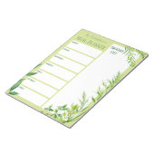 食事パーソナライズされたプランナー食料品一覧新鮮なハーブ ノートパッド (アングル)