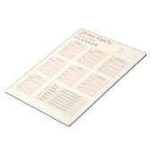 食事パーソナライズされたプランナー ノートパッド (アングル)