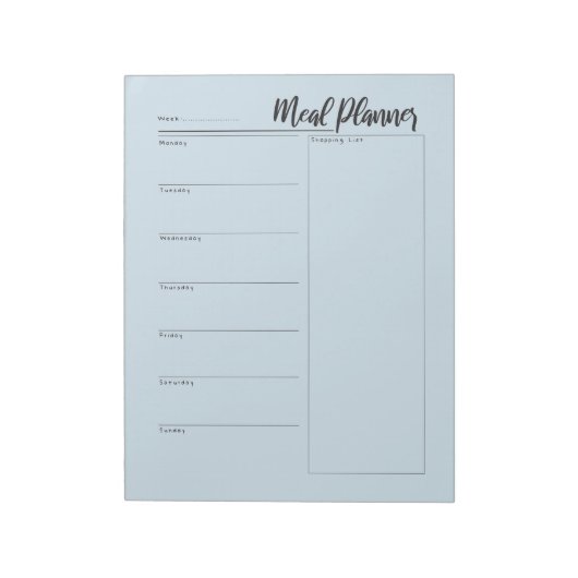 食事プランナーメモ帳 ノートパッド (回転)