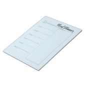 食事プランナーメモ帳 ノートパッド (アングル)