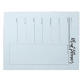 食事プランナーメモ帳 ノートパッド (正面)