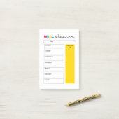 食事プランナー仕訳帳ノート ポストイット (デスク上)