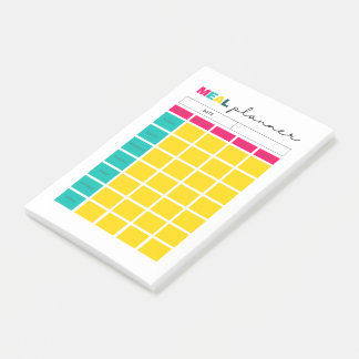 食事プランナー仕訳帳ページの転記ノート ポストイット