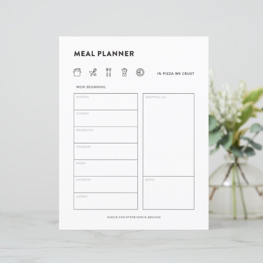 食事プランナー家族の食事ウィークリーメニューオーガナイザー (スタンド正面)