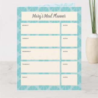 食事プランナー |ショッピングリストのダウンロード カード