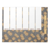 食事プランナー&食料品一覧メモ帳 | チョコレートCh ノートパッド (正面)