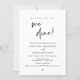 食事会　やる前に　まず食事を 招待状