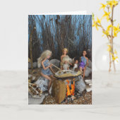 食事時間。 カード (黄色い花)