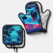 食事時間！ 鍋つかみ&鍋敷きセット (正面/裏面)