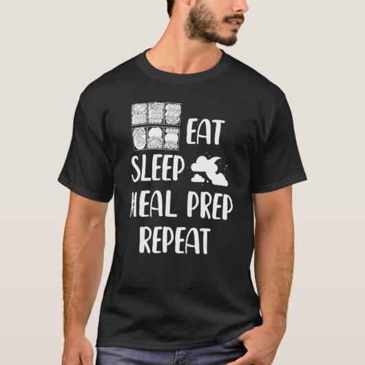 食事準備アイディア減量フィットネスコンテナReci Tシャツ (正面)