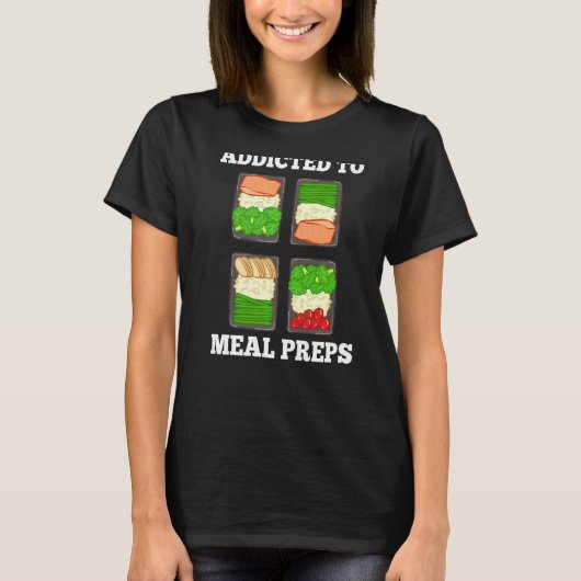 食事準備アイディア減量フィットネスコンテナReci Tシャツ (正面)